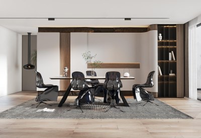 现代家居餐厅3D模型下载